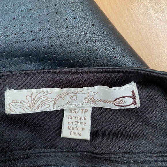 Dynamite Faux Leather Black Mini Skirt - Picture 3 of 3